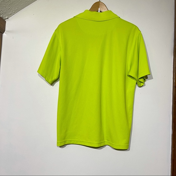 PGA Tour Solid Mesh Polo Highlighter - Picture 5 of 5